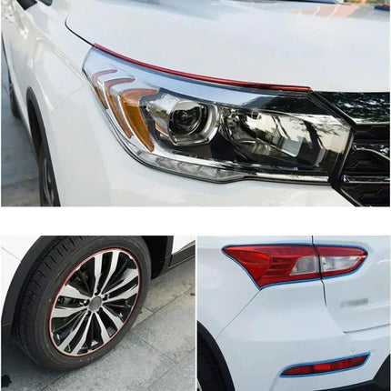 Decorative Scratchproof Strip for Car Wheel Hubs, 8 Meters Long