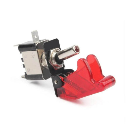 Flip Cover Nitrous Arming Switch for Vehicles with Green LED Indicator compact 12V 20A toggle switch with protective flip cover