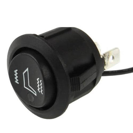Car Seat Cushion Heating Switch ON-OFF-ON For Vehicle Use - black round 3-position rocker switch for 12V seat heater control