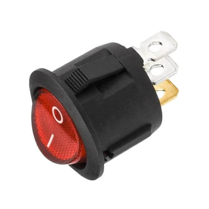 DIY Rocker Switch for Racing Sport 10 Pack Vehicle Use - red 12V round rocker switch for automotive auxiliary lighting and fans