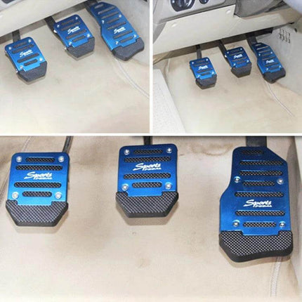 Car Universal Non-Slip Pedal For Comfortable Driving - stainless steel anti-slip blue pedal set for secure foot placement in cars