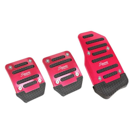 Car Universal Non-Slip Pedal For Comfortable Driving - red stainless steel universal car pedal set with anti-slip surface for secure foot placement