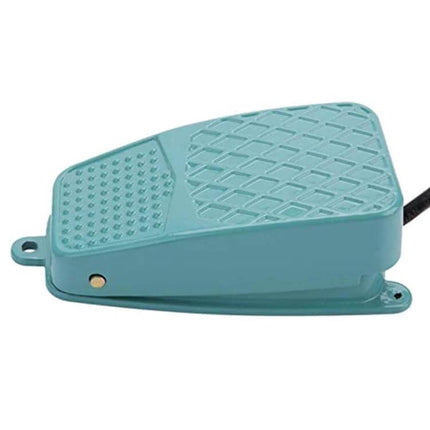 Anti-Slip Metal Foot Pedal Switch for Industrial Equipment Control – teal momentary anti-slip metal foot switch for machinery operation