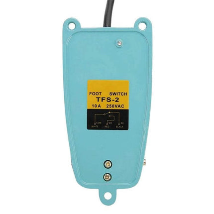 Anti-Slip Metal Foot Pedal Switch for Industrial Equipment Control - blue momentary foot switch TFS-2 10A 250VAC