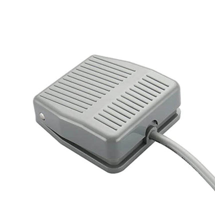 Plastic Foot Switch for Power Tools with 1 Meter Cable — gray momentary plastic foot pedal with 1m cable for hands-free tool control