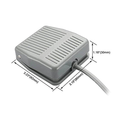 Plastic Foot Switch for Power Tools with 1 Meter Cable, durable momentary pedal with 1m cord for hands-free tool control