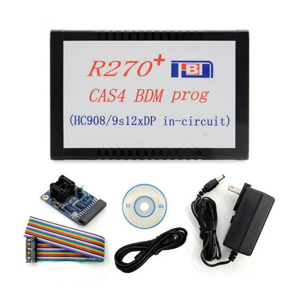 Compact Tool for BMW Key Updates in Garage Maintenance - R270+ CAS4 BDM programmer kit with cables and adapter