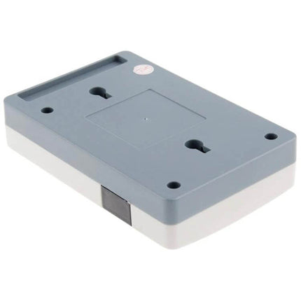 Car License Plate Anti-Radar Device for Traffic Protection gray rectangular vehicle-mounted unit with mounting slots and indicator