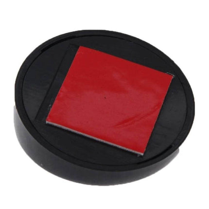 Set of 2 Black Wide Angle Adjustable Car Rear View Mirrors - round black adhesive mount pad for mirror attachment