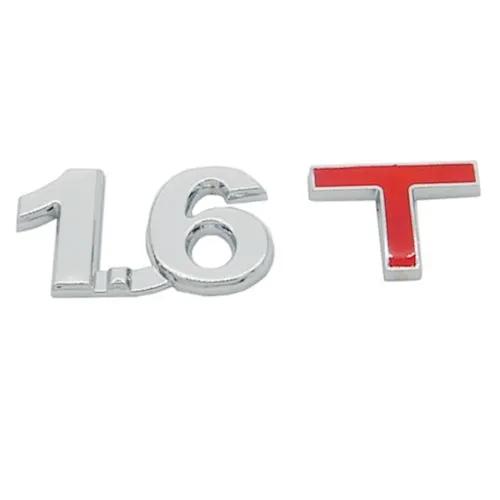 Chromed Metal 3D Emblem Sticker for Car Displacement Identification