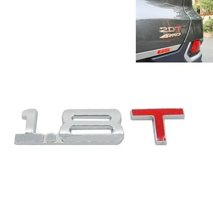 Chromed Metal 3D Emblem Sticker for Car Displacement Identification