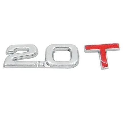 Chromed Metal 3D Emblem Sticker for Car Displacement Identification