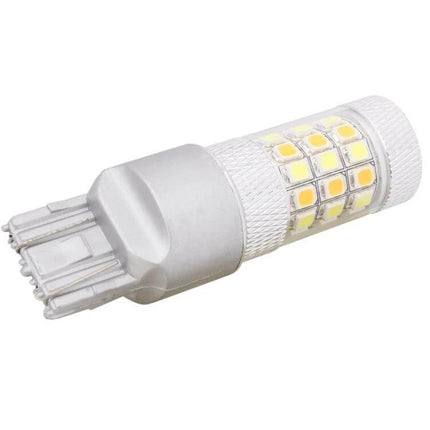 White and Amber LED Car Light Bulb for Parking and Turn Signals compact dual-color plug‑and‑play bulb for parking and turn signal replacement