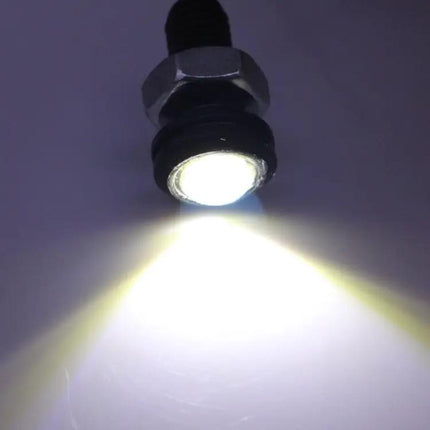 Two Pack Waterproof Eagle Eye White LED Lights For Vehicles, 60cm Cable