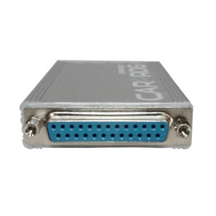 Carprog Tool for Everyday Car Repair and Maintenance Tasks silver diagnostic module with blue multi-pin connector for ECU and EEPROM