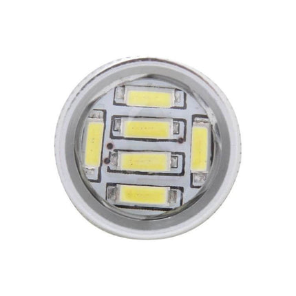 White LED Car Bulb For Parking Lights And Turn Signals close-up showing multiple SMD LEDs in round plug-and-play housing