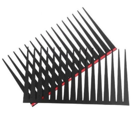 Etle Decorative Vehicle Eyelashes Set for Cars, 2 Pieces - black peel-and-stick car headlight eyelashes, easy tool-free installation
