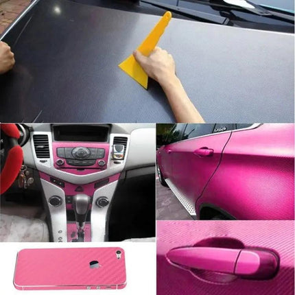 3D Carbon Fiber PVC Car Decoration Sticker, 127cm x 50cm