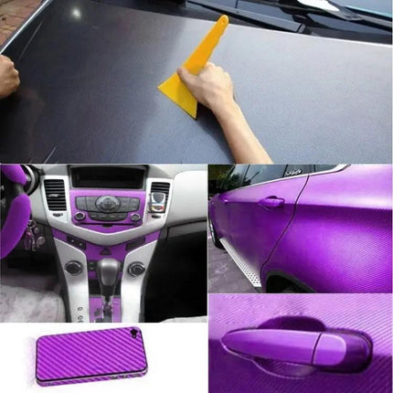 3D Carbon Fiber PVC Car Decoration Sticker, 127cm x 50cm