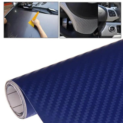 3D Carbon Fiber PVC Car Decoration Sticker, 127cm x 50cm | Syndmart