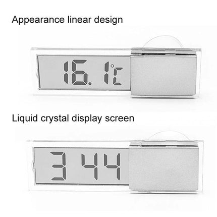 Car Thermometer for Monitoring Temperature on Daily Drives — compact LCD display with suction mount for windshield or dashboard