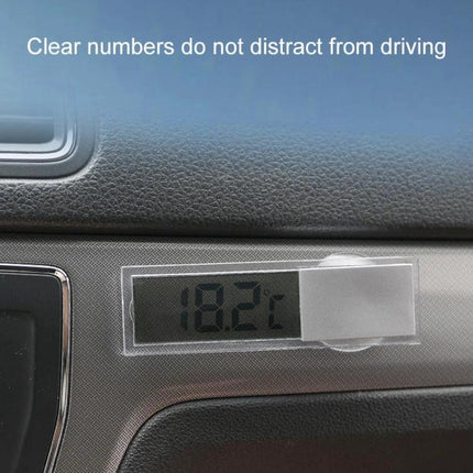 Car Thermometer for Monitoring Temperature on Daily Drives — dashboard LCD showing 18.2°C, easy-to-read display for safe daily drives