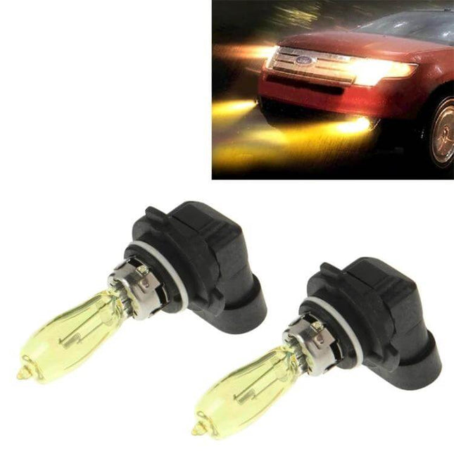 HOD 2-Pack Headlight Bulbs for Cars Everyday Night Driving - olive-shaped xenon gas bulbs for brighter, all-weather 12V headlight visibility
