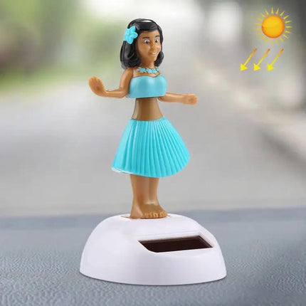 Solar Powered Bobble Head Dancing Car Ornament - Hula Princess