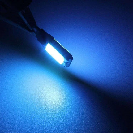 T10 LED Car Reading Lamp 2 Pack For Interior Use Everyday Lighting - super white interior bulb emitting crisp blue-white light