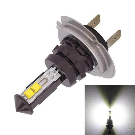 LED Car Fog Light Bulb White for Clear Driving Everyday Use - 12V plug-and-play LED fog light bulb showing white illumination