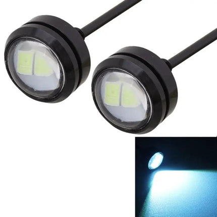 Ice Blue LED Daytime Running Lights For Vehicles, 2 Pack, 22.5mm