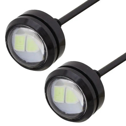 Ice Blue LED Daytime Running Lights For Vehicles, 2 Pack, 22.5mm