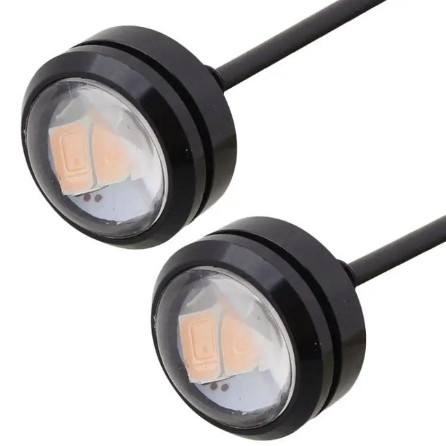Ice Blue LED Daytime Running Lights For Vehicles, 2 Pack, 22.5mm | Syndmart