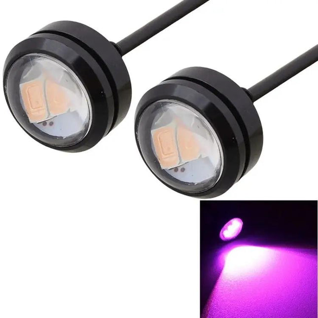 Ice Blue LED Daytime Running Lights For Vehicles, 2 Pack, 22.5mm | Syndmart