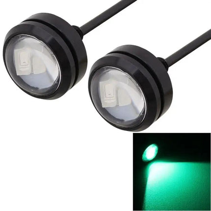 Ice Blue LED Daytime Running Lights For Vehicles, 2 Pack, 22.5mm