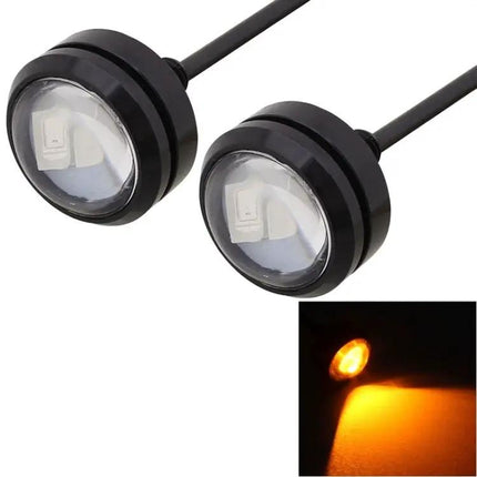Ice Blue LED Daytime Running Lights For Vehicles, 2 Pack, 22.5mm
