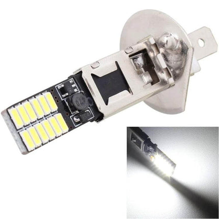 Two Pack Car Clearance Lights, 12V White, Easy Install LED replacement bulbs showing compact module and bright white illumination for license plate and rear clearance