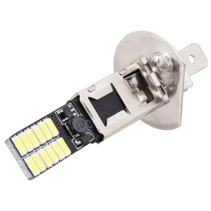 Two Pack Car Clearance Lights, 12V White, Easy Install LED replacement bulb showing compact module, white LEDs and metal mounting base