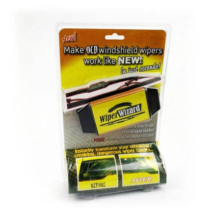 Wiper Wizard Windshield Wiper Blade Restorer for Clear Visibility compact wand restoring blades for clearer wipe and fewer streaks