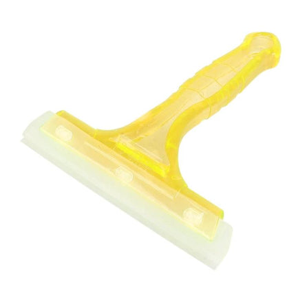 Car Window Glass Wiper with Non-Slip Handle for Easy Cleaning - yellow handheld squeegee for streak-free car windows and mirrors