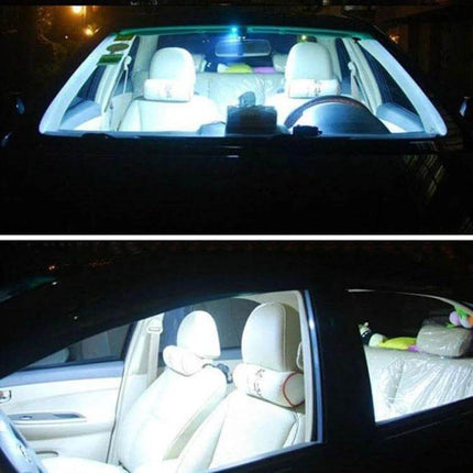 License Plate Reading Lights 36mm For Cars Everyday Use - bright interior and dome lighting installation showing illuminated car seats and cabin