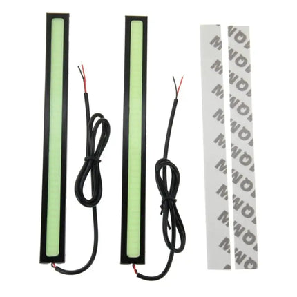 Blue DRL LED Light Bar for Cars, 2-Pack Waterproof Daytime Running Lights