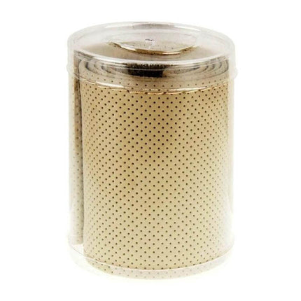 PU Leather Steering Wheel Cover With Needle And Thread 54x10.5cm - beige perforated PU leather roll with included needle and thread kit