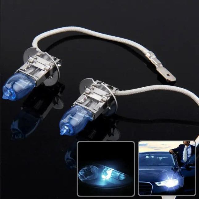 Halogen Car Headlight Bulb Direct Replacement Pair