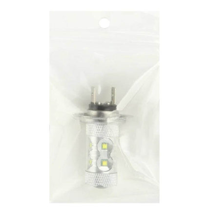 White LED Fog Light For Vehicles With Easy Install compact 60W LED bulb in clear retail pouch, daylight-white fog illumination