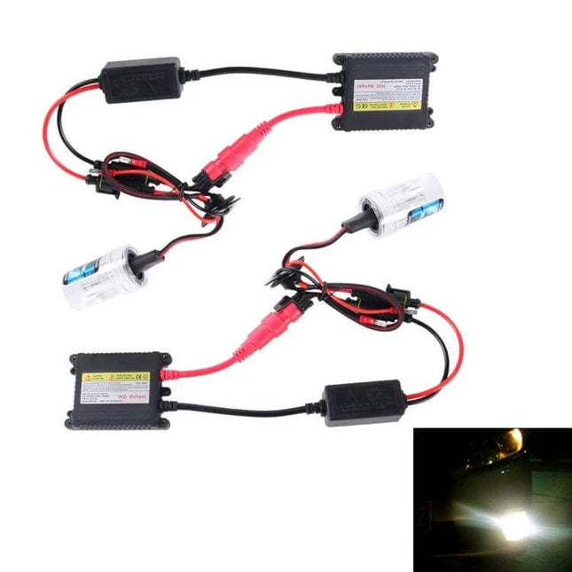 H11 Slim HID Xenon Headlight For Cars 6000K Color Temperature – compact kit with ballasts, bulbs and wiring for brighter 6000K white light