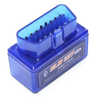 Essential Car Diagnostic Tool for Everyday Vehicle Maintenance - blue Bluetooth OBD2 scanner plug-in shown