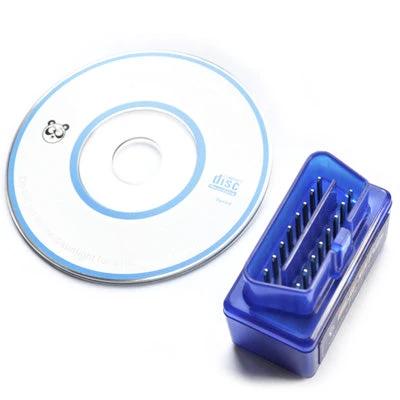Essential Car Diagnostic Tool for Everyday Vehicle Maintenance Bluetooth OBD2 dongle with software CD and blue connector