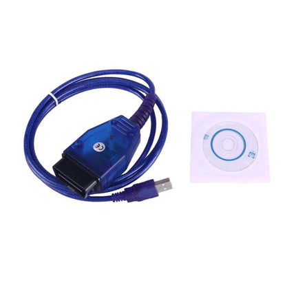 Practical Tool for Everyday Fiat Car Diagnostic Checks - blue OBD-II to USB cable with driver CD for Fiat ECU fault code scanning
