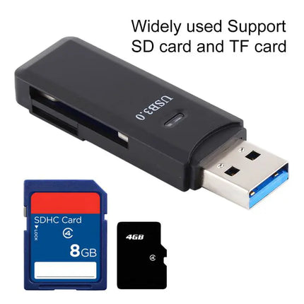 Dual Slot USB 3.0 Card Reader for SD and Micro SD Cards